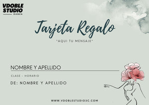 Abrir la imagen en la presentación de diapositivas, TARJETA REGALO VDOBLE STUDIO
